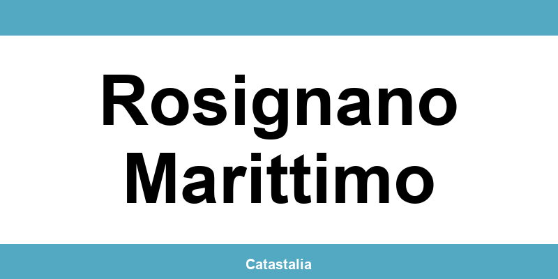 Contatti e login del SUE comunale a Rosignano Marittimo