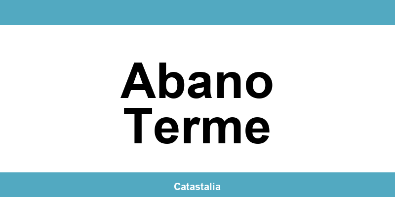Contatti e login del SUE comunale a Abano Terme